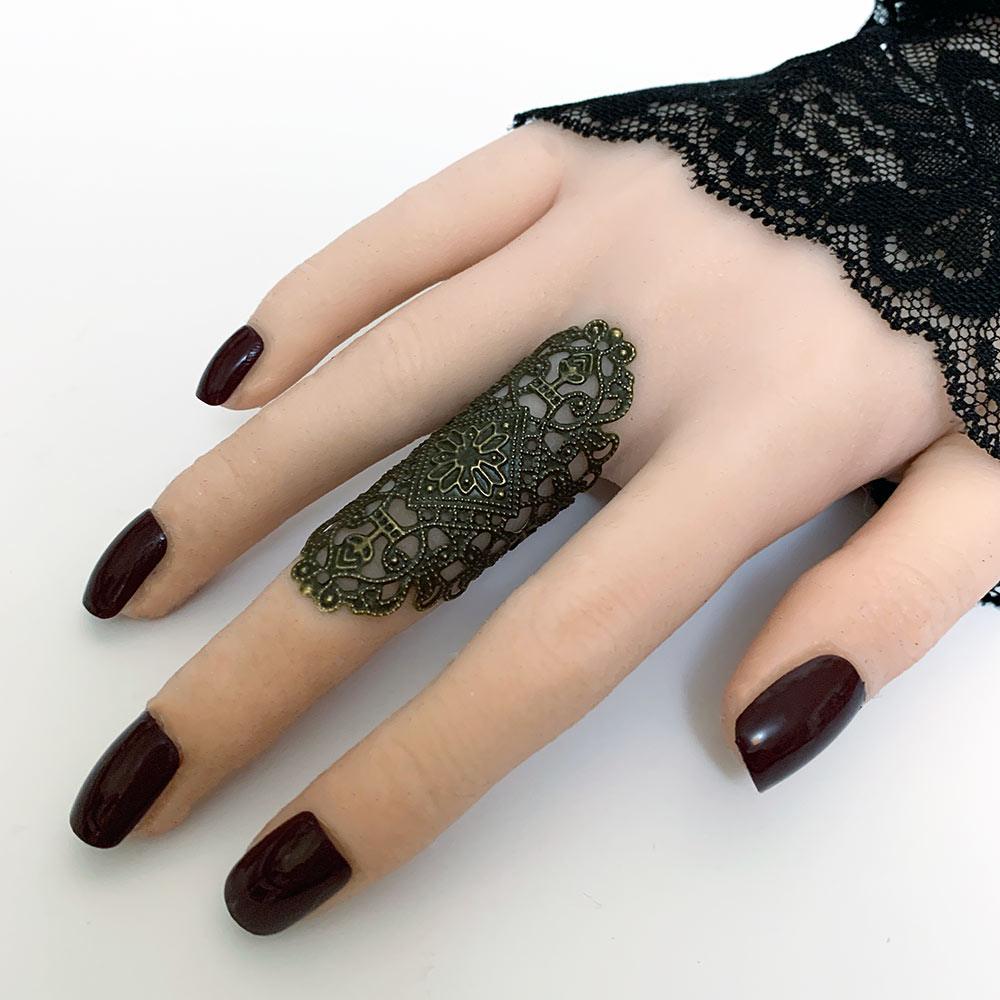 Gothic Filigree Finger Wrap Ring - Gothic Grace Inc