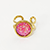 pink pave gold ring