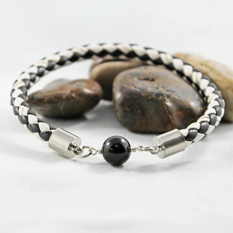 Black & White Bangle Bracelet - Gothic Grace Inc