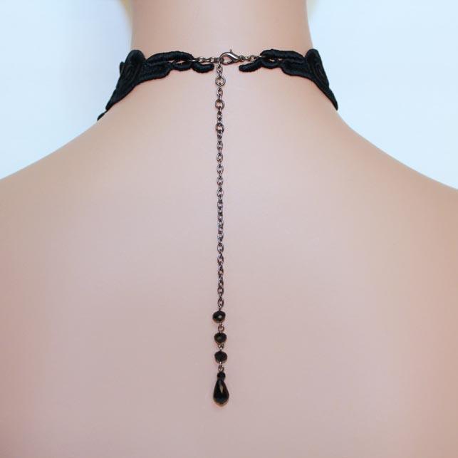 Black Lace Victorian Choker Necklace - Gothic Grace Inc