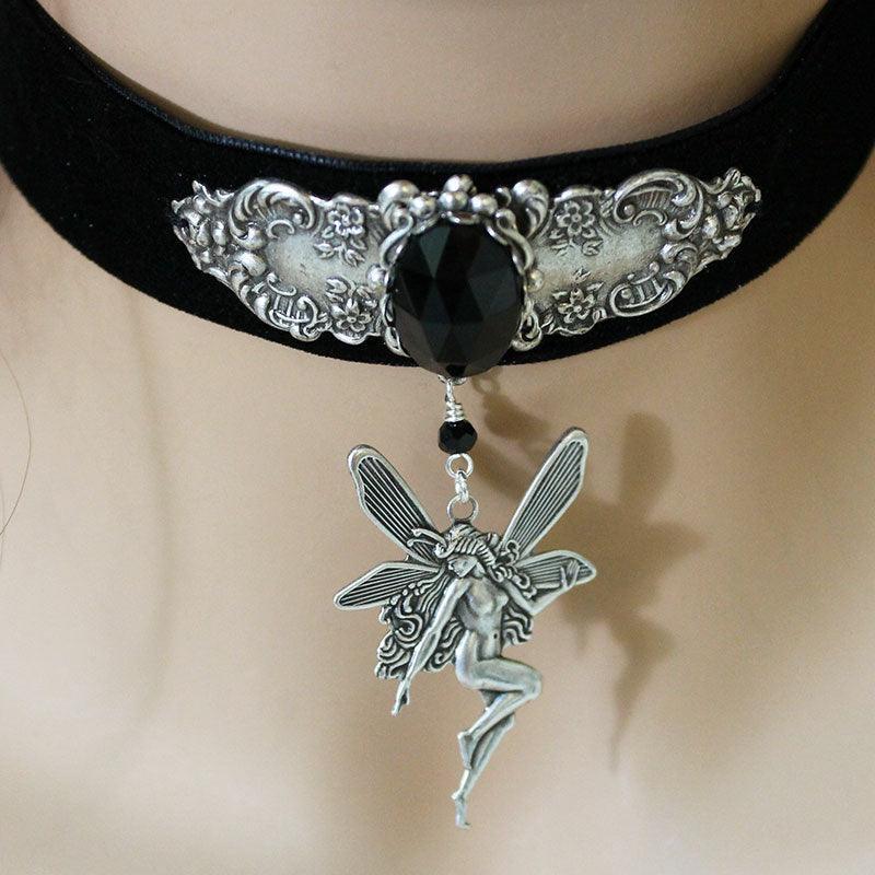 Black Velvet Victorian Fairy Fantasy Choker Gothic Grace Inc