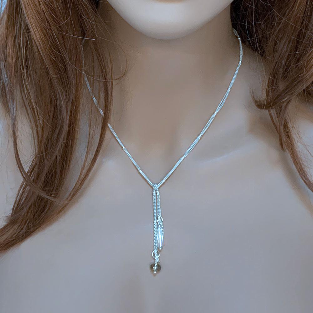 Dainty Chain Lariat Necklace - Gothic Grace Inc