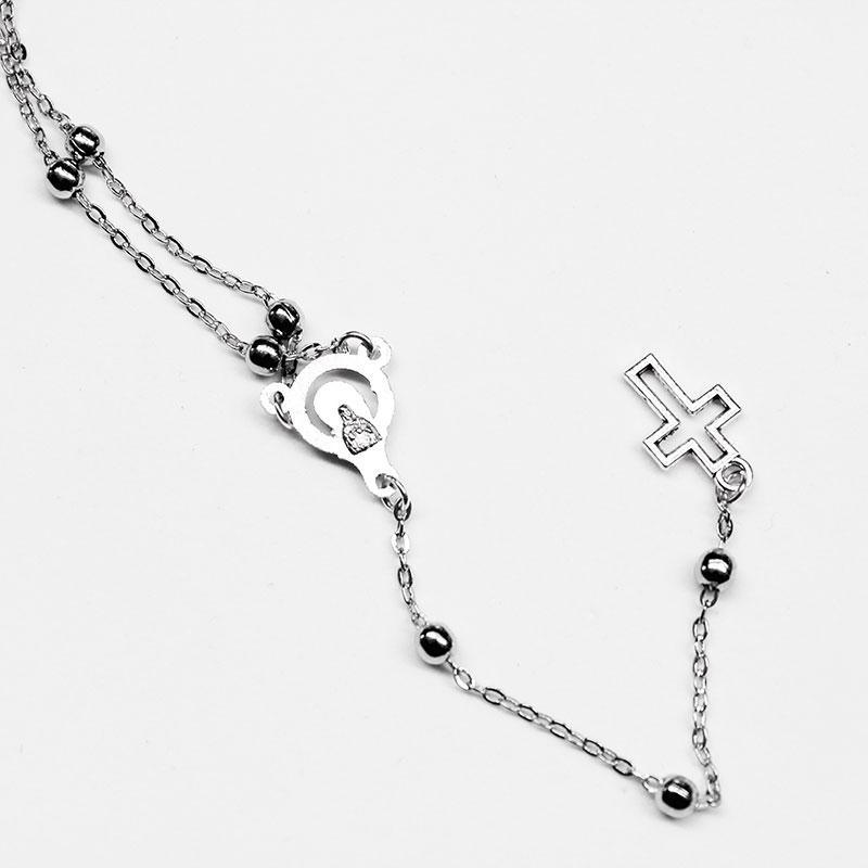 Rosary Necklace Gothic Inverted Cross Pendant Pagan - Temu