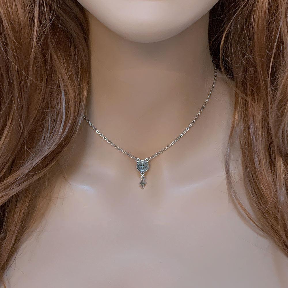 Dainty Spiritual Cross Necklace - Gothic Grace Inc