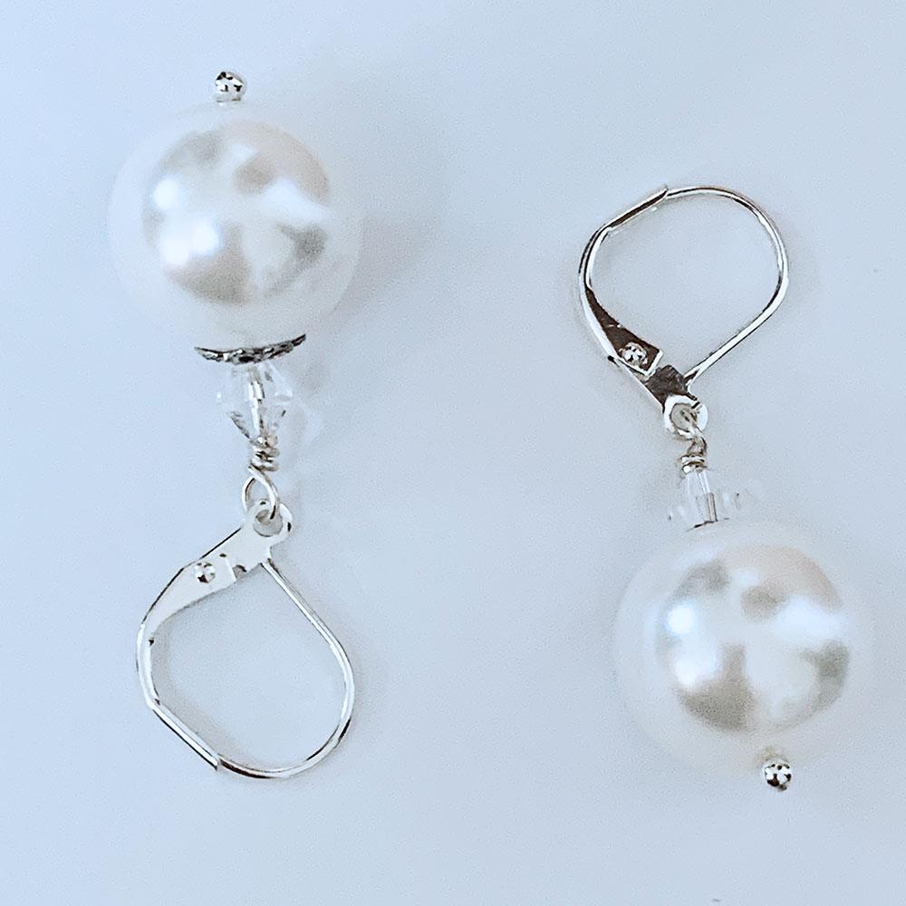 Elegant Pearl Bridal Earrings - Gothic Grace Inc