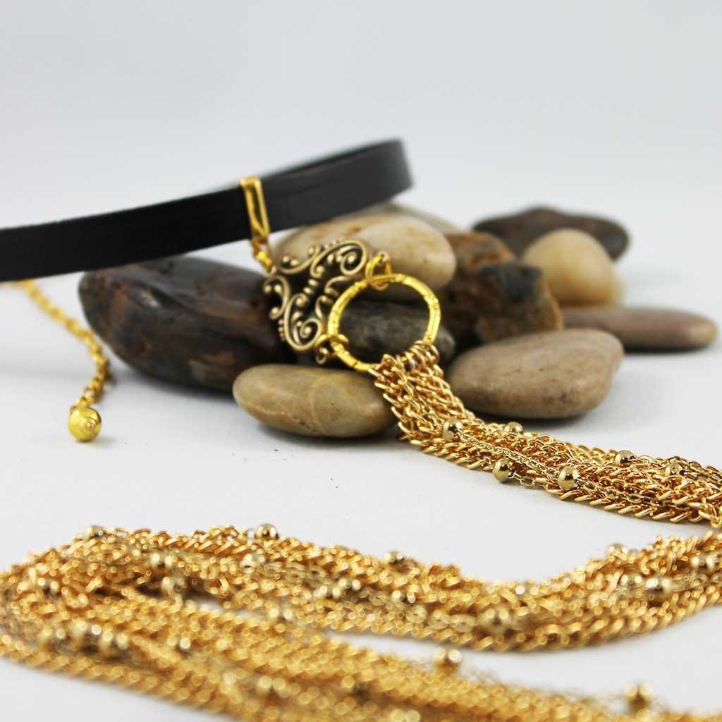 Extra Long Tie Necklace - Gothic Grace Inc