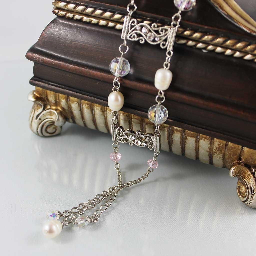 Freshwater Pearl Bridal Bracelet - Gothic Grace Inc