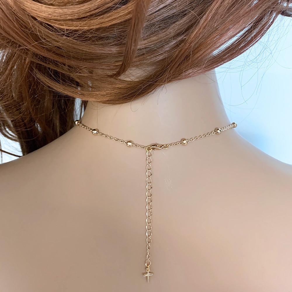 Gold Sacred Heart Rosary Necklace - Gothic Grace Inc