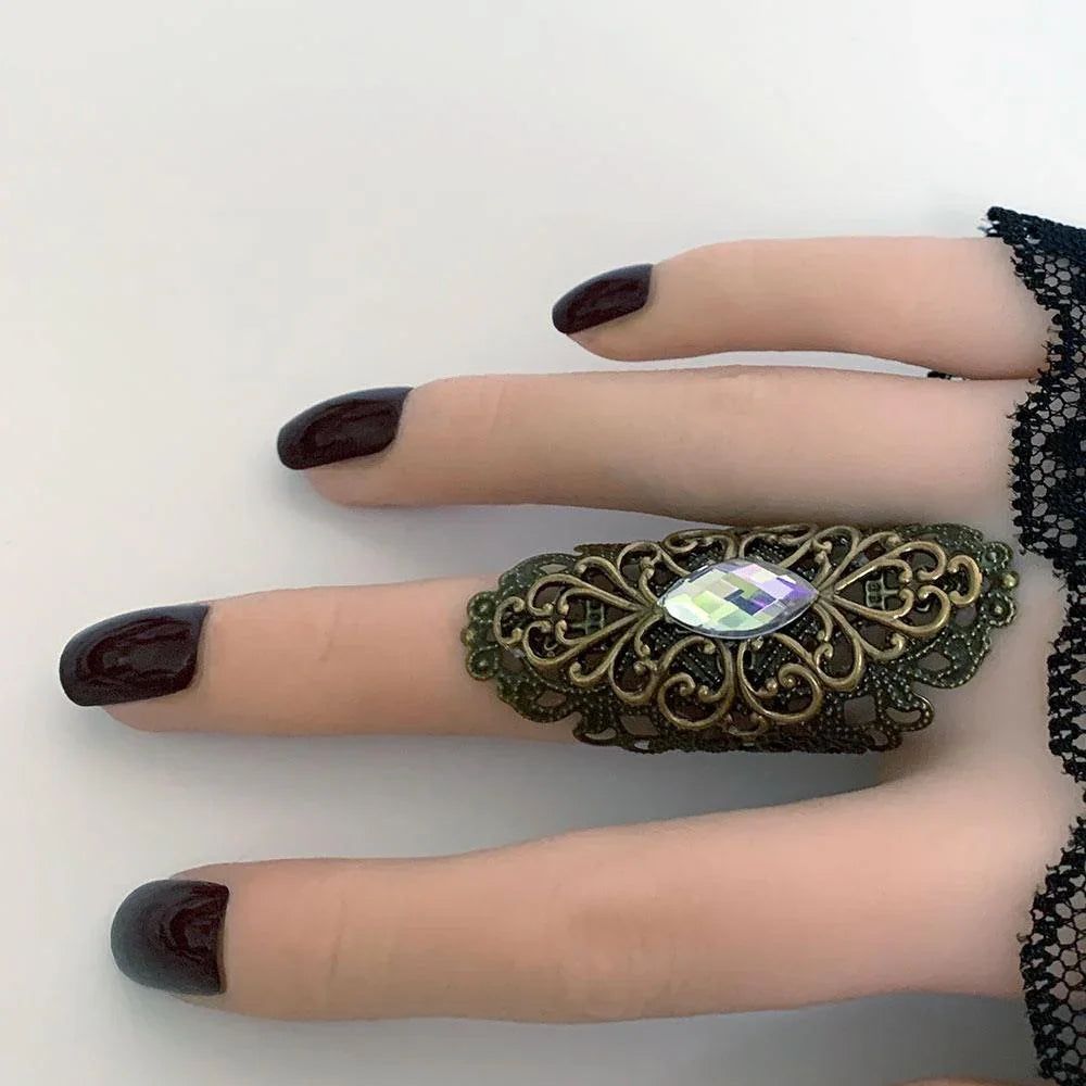 Gothic Victorian Full Finger Wrap Ring - Gothic Grace Inc