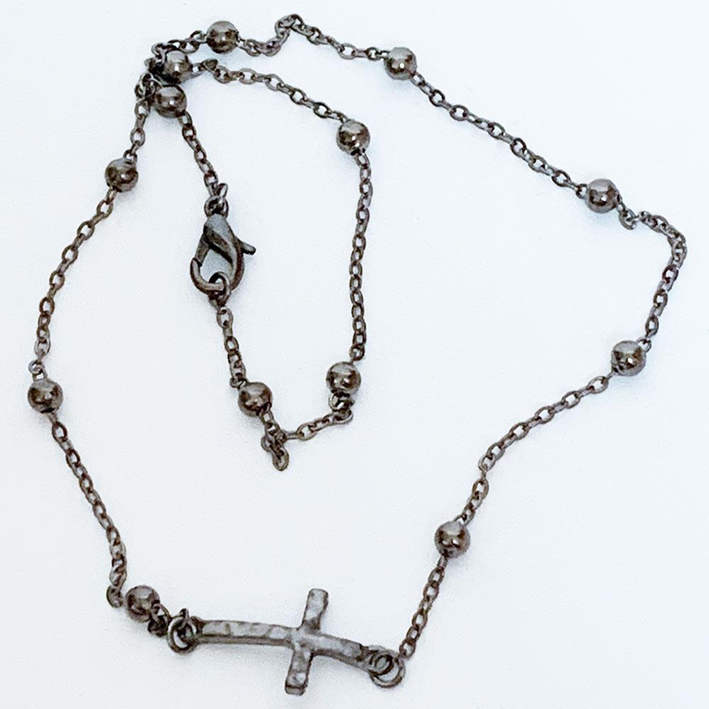 Simple Curb Chain in Gunmetal - Jesse James Beads