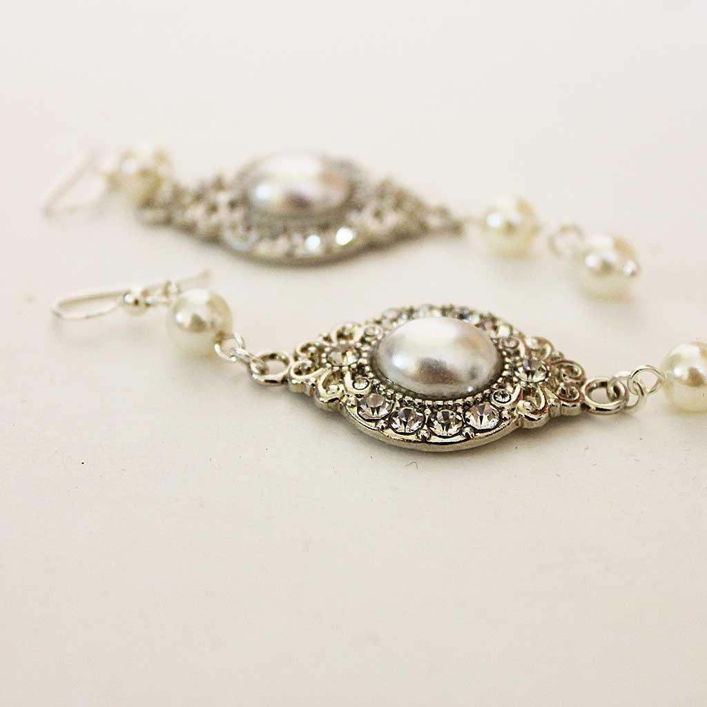 Long Pearl Dangle Earrings - Gothic Grace Inc
