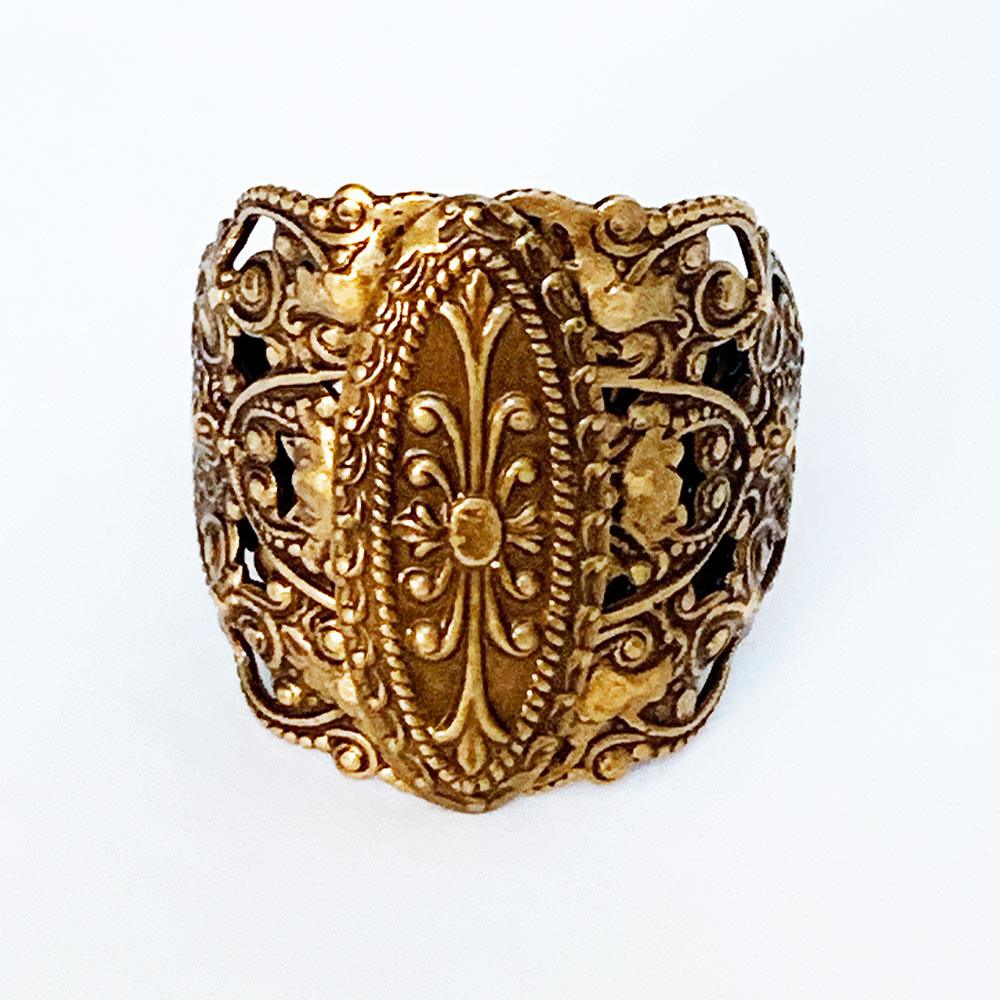 Ornate Gothic Victorian Ring - Gothic Grace Inc