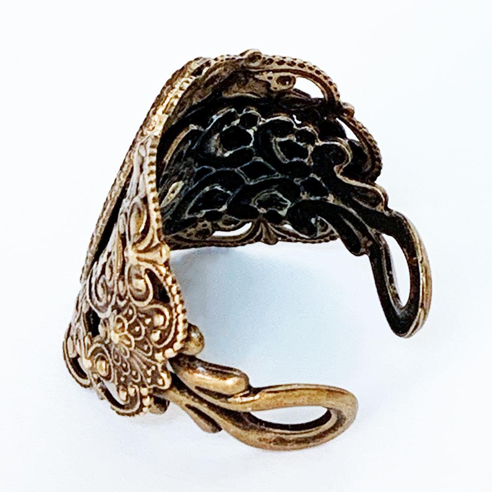 Ornate Gothic Victorian Ring - Gothic Grace Inc
