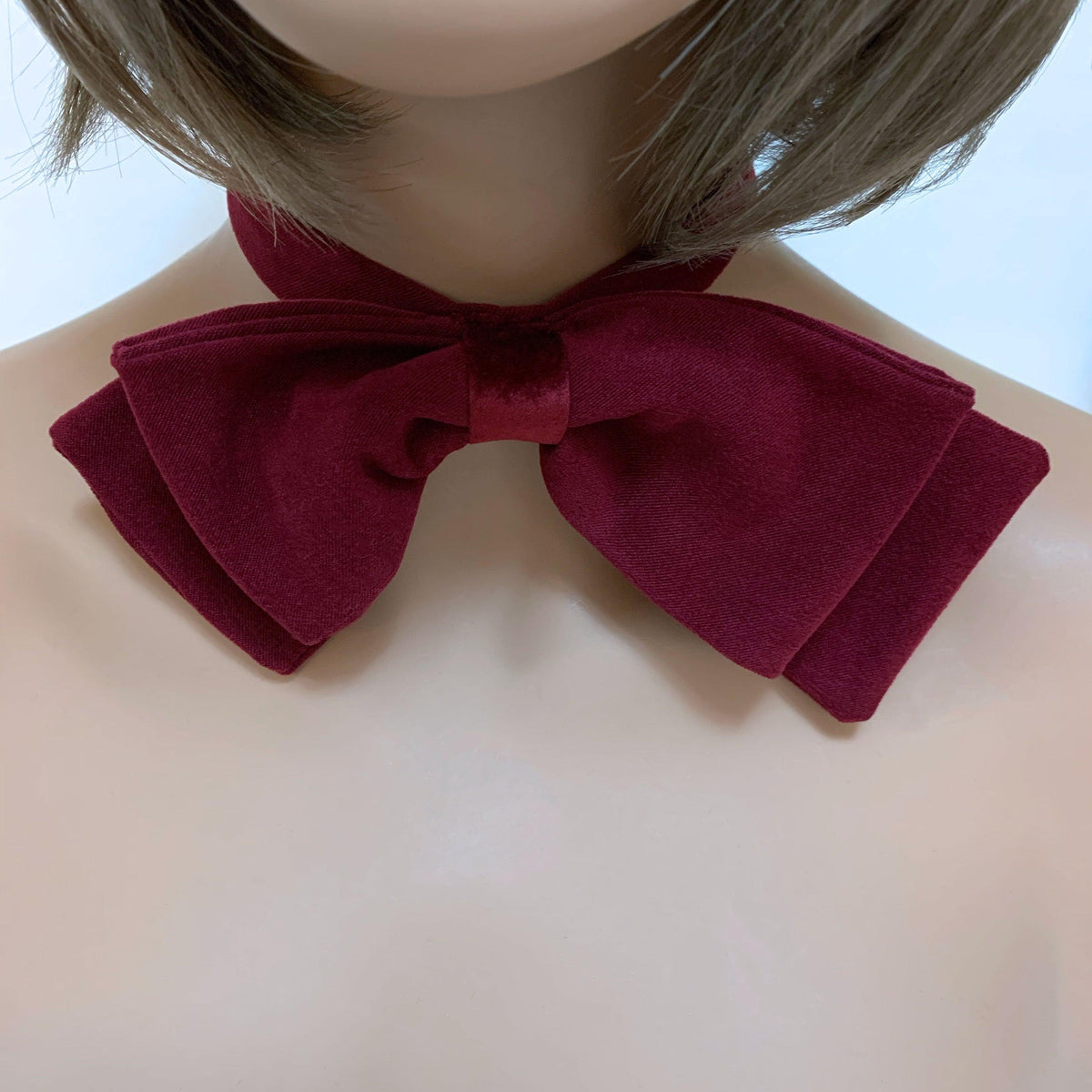 Red Bow Tie Choker - Gothic Grace Inc