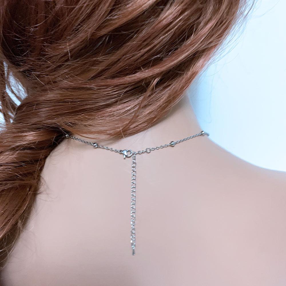 Simple Silver Star of David Y Necklace - Gothic Grace Inc