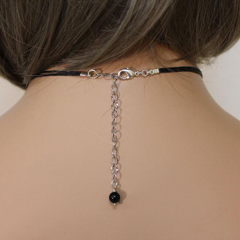 Sparkly Bow Choker - Gothic Grace Inc
