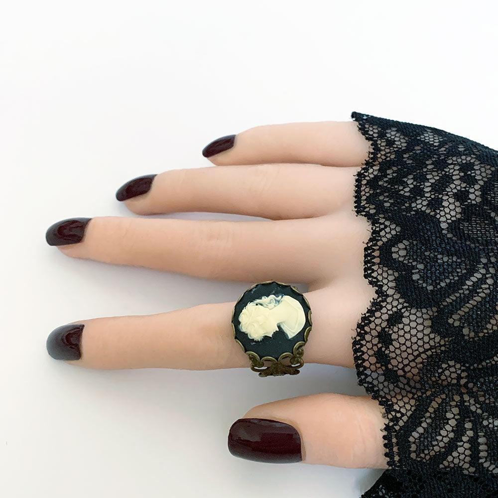 Victorian Lace Nails with Elegant Depth