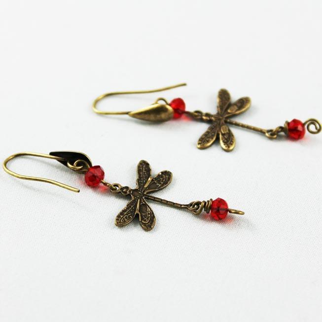 Whimsical Dragonfly Earrings - Gothic Grace Inc
